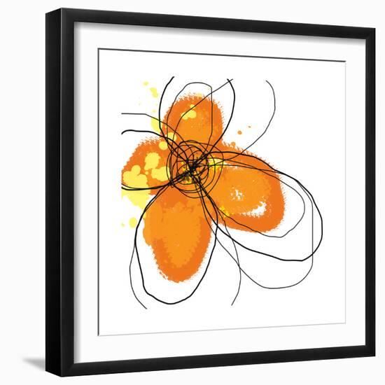 Orange Petals-Jan Weiss-Framed Art Print
