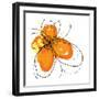 Orange Petals-Jan Weiss-Framed Art Print