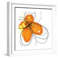 Orange Petals-Jan Weiss-Framed Art Print