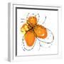 Orange Petals-Jan Weiss-Framed Art Print