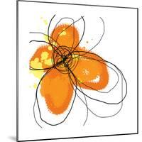 Orange Petals-Jan Weiss-Mounted Art Print
