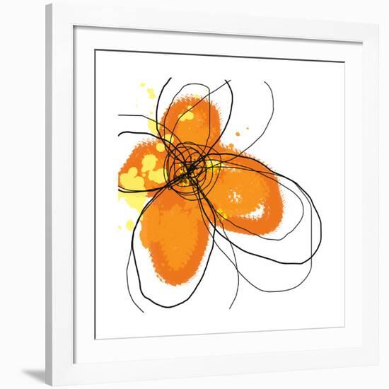 Orange Petals-Jan Weiss-Framed Art Print