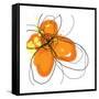 Orange Petals-Jan Weiss-Framed Stretched Canvas