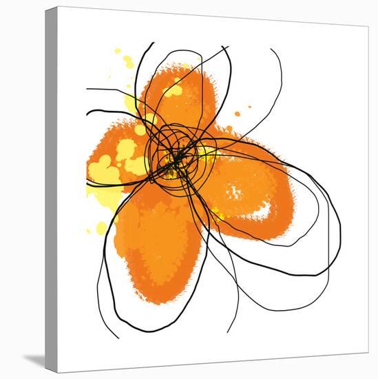 Orange Petals-Jan Weiss-Stretched Canvas