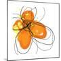 Orange Petals-Jan Weiss-Mounted Premium Giclee Print