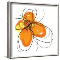 Orange Petals-Jan Weiss-Framed Art Print