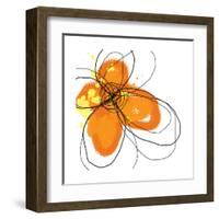 Orange Petals-Jan Weiss-Framed Art Print