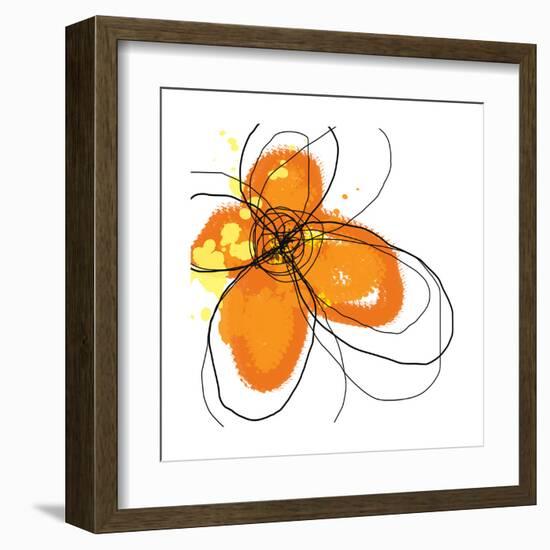 Orange Petals-Jan Weiss-Framed Art Print