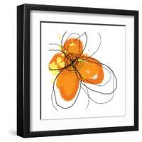 Orange Petals-Jan Weiss-Framed Art Print