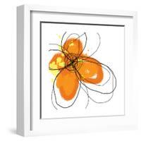 Orange Petals-Jan Weiss-Framed Art Print