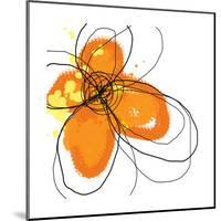 Orange Petals-Jan Weiss-Mounted Art Print