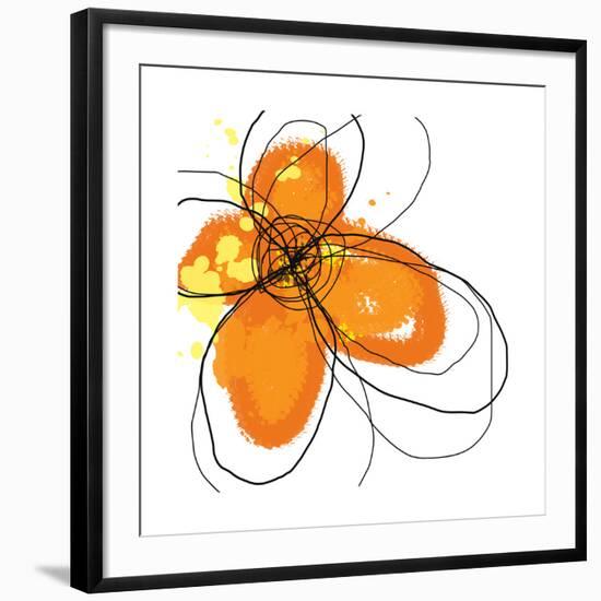 Orange Petals-Jan Weiss-Framed Giclee Print