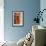 Orange Phone Booth - In the Style of Oil Painting-Philippe Hugonnard-Framed Giclee Print displayed on a wall