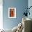 Orange Phone Booth - In the Style of Oil Painting-Philippe Hugonnard-Framed Giclee Print displayed on a wall