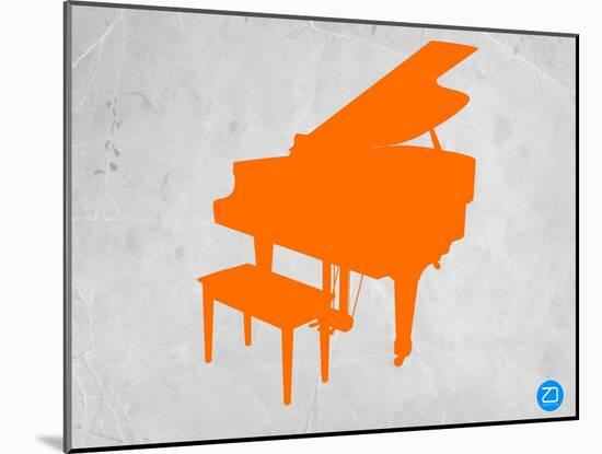 Orange Piano-NaxArt-Mounted Art Print
