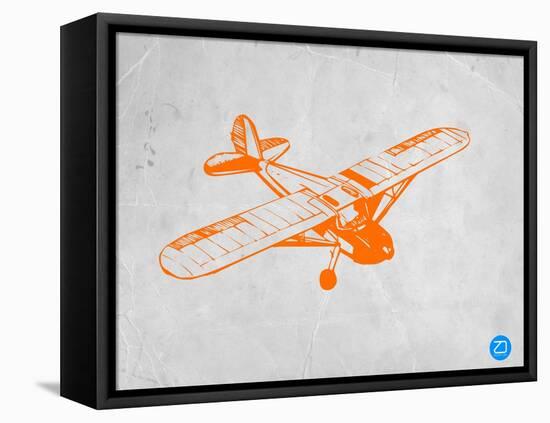 Orange Plane 2-NaxArt-Framed Stretched Canvas