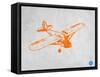 Orange Plane 2-NaxArt-Framed Stretched Canvas