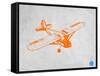 Orange Plane 2-NaxArt-Framed Stretched Canvas