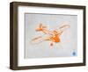 Orange Plane 2-NaxArt-Framed Art Print