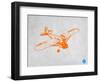Orange Plane 2-NaxArt-Framed Art Print