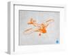 Orange Plane 2-NaxArt-Framed Art Print