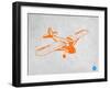 Orange Plane 2-NaxArt-Framed Art Print