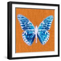 Orange Pop Butterfly-Christine Caldwell-Framed Art Print