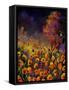 Orange Poppies 454101-Pol Ledent-Framed Stretched Canvas