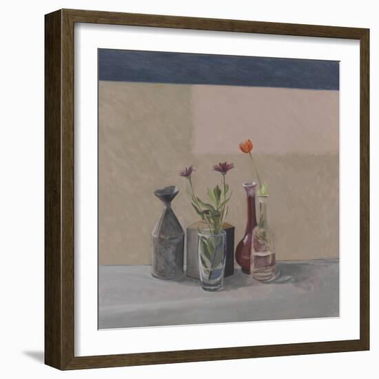 Orange Poppy - Bottles Cans, 2008-William Packer-Framed Giclee Print