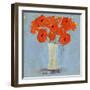 Orange Poppy Impression II-Victoria Borges-Framed Art Print