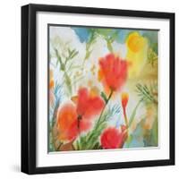 Orange Poppy Reverie-Sheila Golden-Framed Art Print