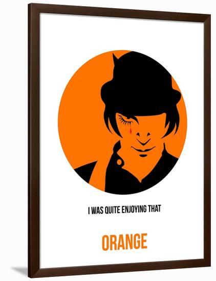 Orange Poster 1-Anna Malkin-Framed Art Print