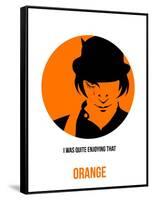 Orange Poster 1-Anna Malkin-Framed Stretched Canvas