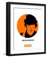 Orange Poster 1-Anna Malkin-Framed Art Print