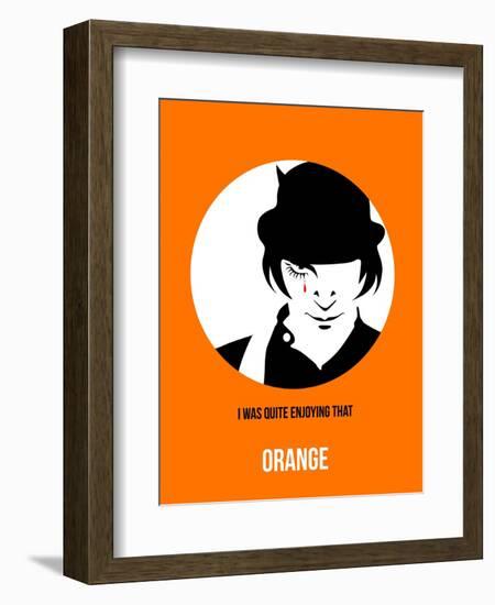 Orange Poster 2-Anna Malkin-Framed Art Print