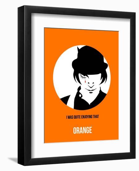 Orange Poster 2-Anna Malkin-Framed Art Print