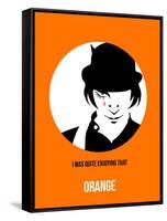 Orange Poster 2-Anna Malkin-Framed Stretched Canvas