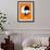 Orange Poster 2-Anna Malkin-Framed Art Print displayed on a wall