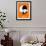 Orange Poster 2-Anna Malkin-Framed Art Print displayed on a wall