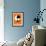 Orange Poster 2-Anna Malkin-Framed Art Print displayed on a wall