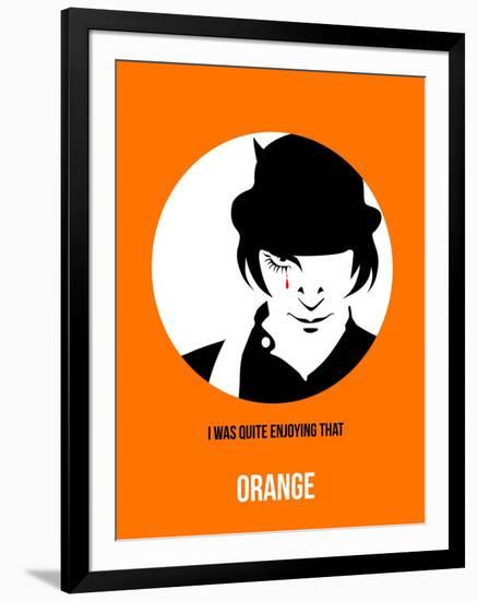 Orange Poster 2-Anna Malkin-Framed Art Print