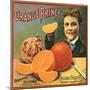 Orange Prince Brand - Highgrove, California - Citrus Crate Label-Lantern Press-Mounted Art Print