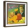 Orange Prince Orange Label - Highgrove, CA-Lantern Press-Framed Art Print