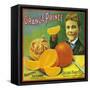 Orange Prince Orange Label - Highgrove, CA-Lantern Press-Framed Stretched Canvas