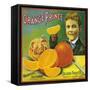 Orange Prince Orange Label - Highgrove, CA-Lantern Press-Framed Stretched Canvas