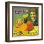 Orange Prince Orange Label - Highgrove, CA-Lantern Press-Framed Art Print