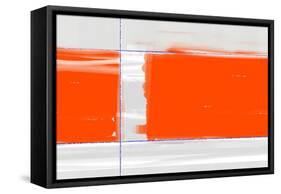 Orange Rectangle-NaxArt-Framed Stretched Canvas
