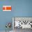 Orange Rectangle-NaxArt-Stretched Canvas displayed on a wall