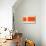 Orange Rectangle-NaxArt-Stretched Canvas displayed on a wall