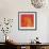 Orange Red Orchid Abstract-Shams Rasheed-Framed Giclee Print displayed on a wall